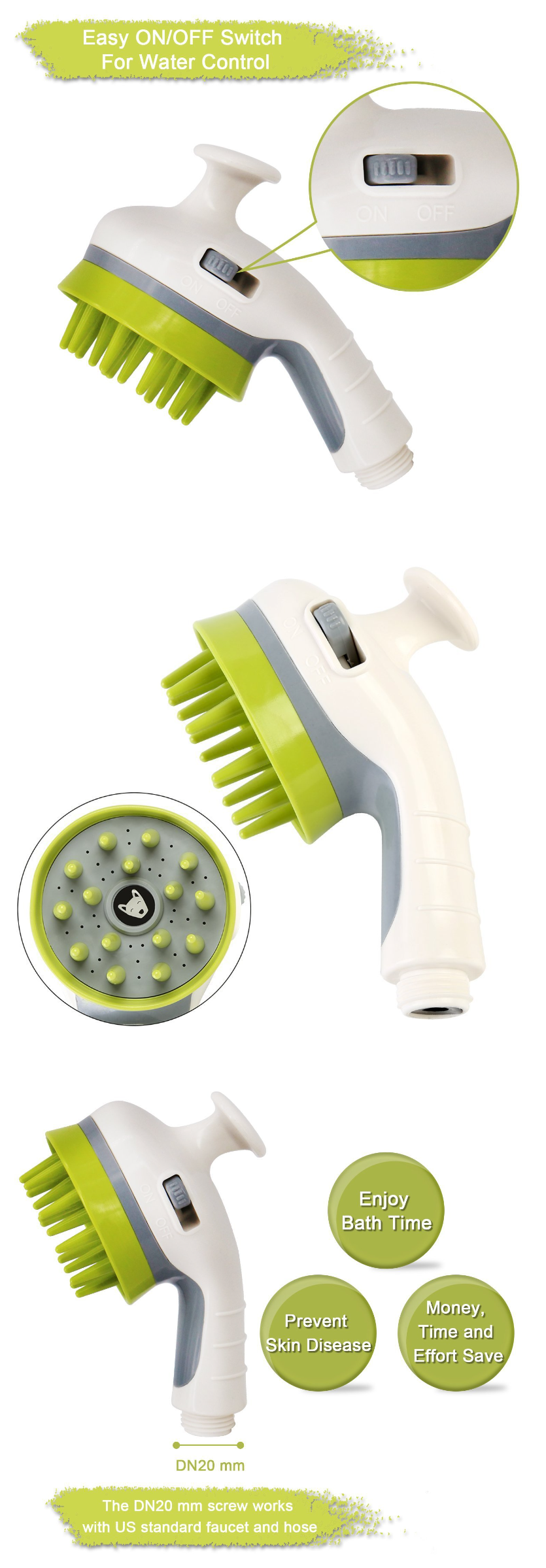 Pet Bathing Brush
