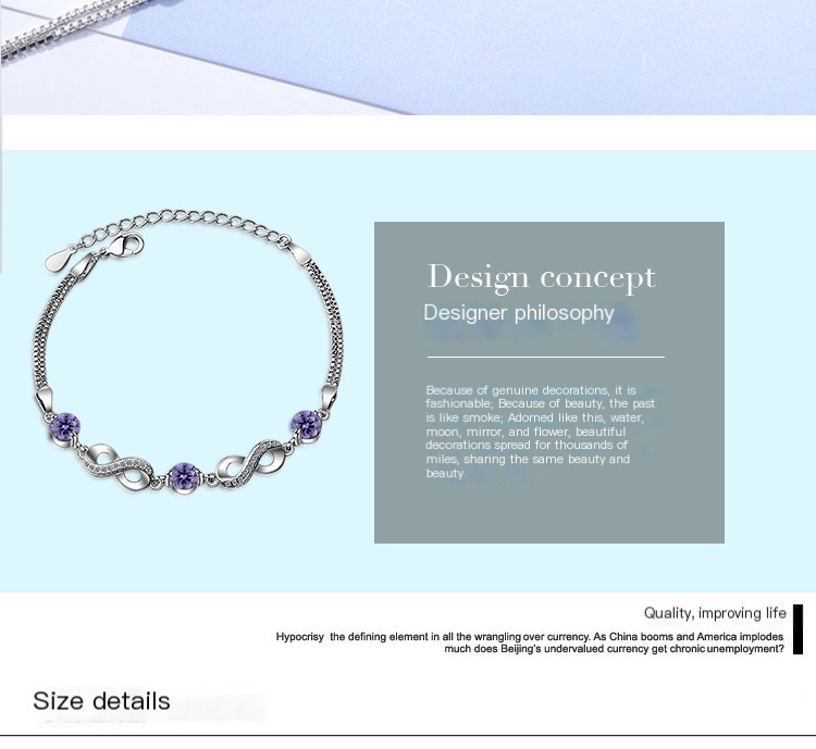 Purple Diamond Bracelet