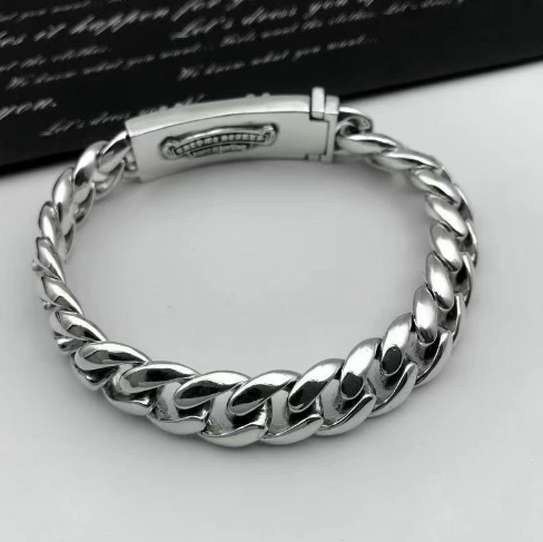 Vintage Korean Silver Cross Bracelet 2