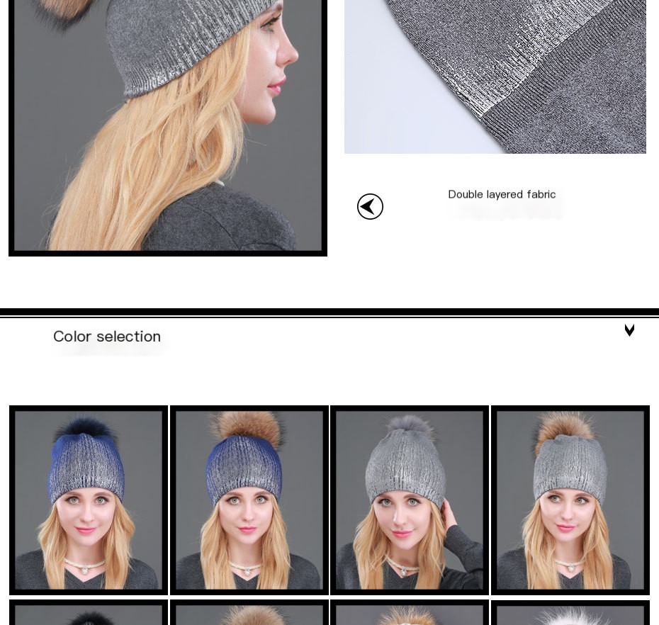 Warm Wool Knitted Hat 1