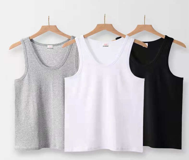 Men's Round Neck Vest Gray