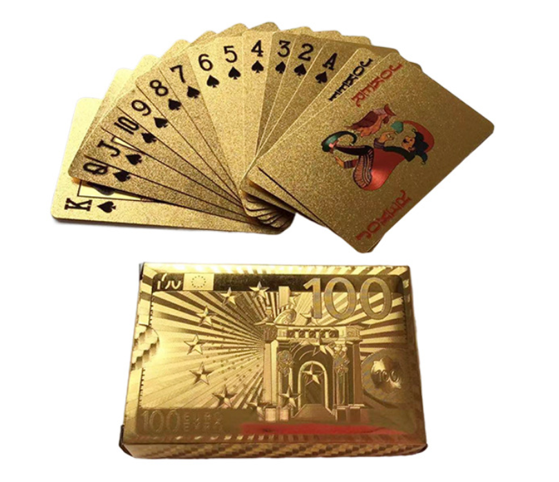 Gold Foil Poker Card 3