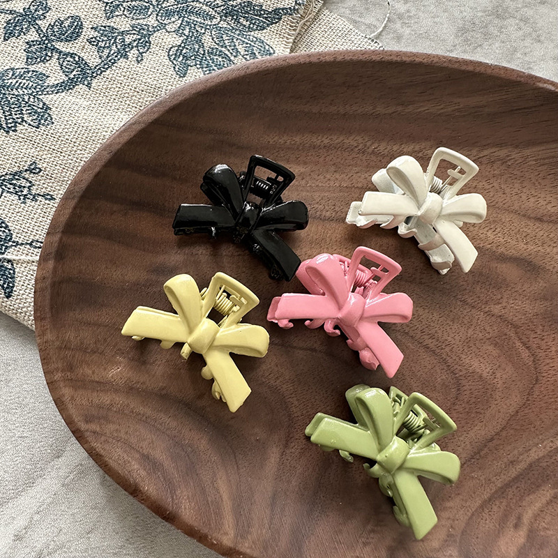 Sweet Alloy Bow Clip - Yellow
