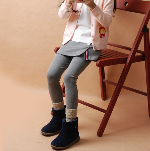 Girls Cotton Leggings with Skirt 2-7 years