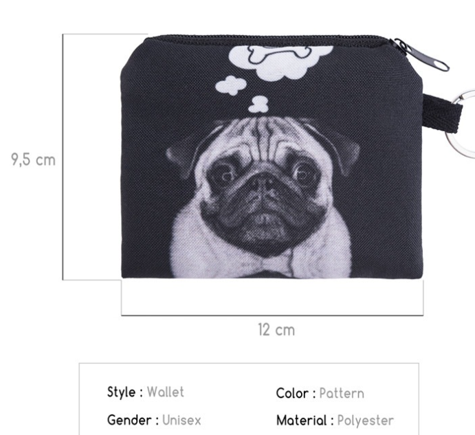 Printed Animal Coin Purse