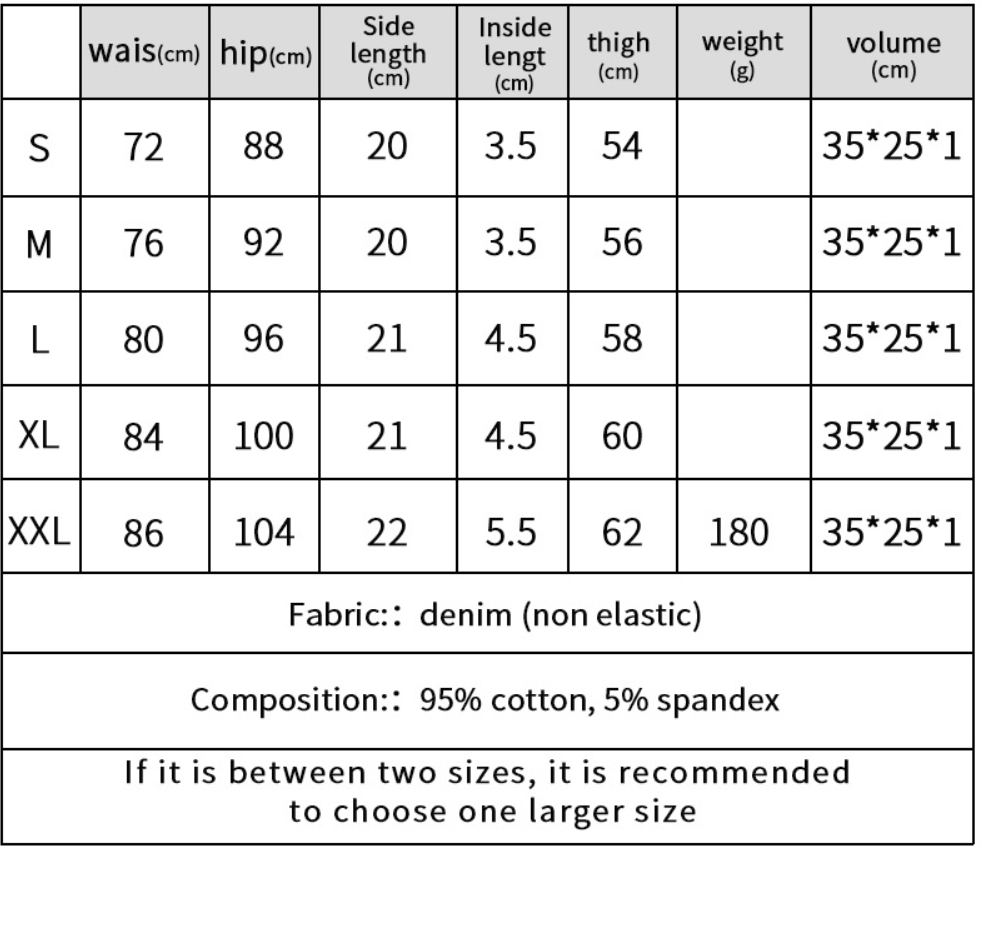 Low Waist Denim Shorts