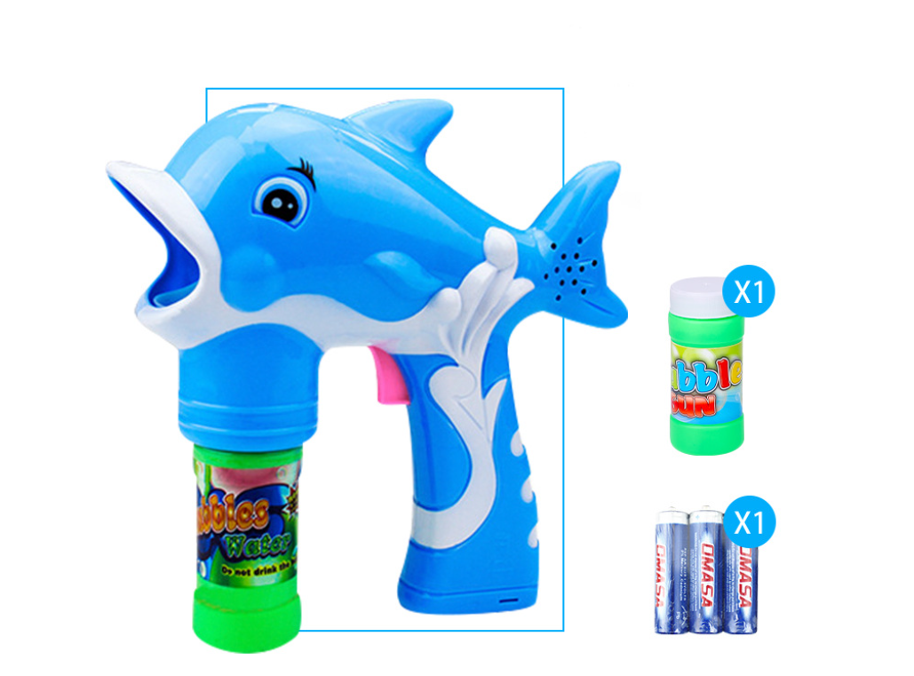 Pink Dolphin Bubble Gun