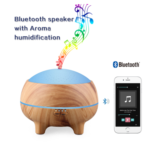 Woodgrain Bluetooth Music Aromatherapy Machine - Image 3