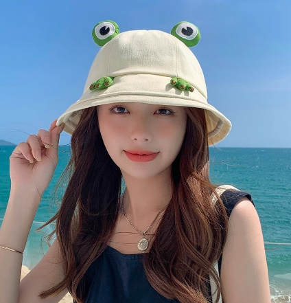 Cute Cartoon Frog Hat Image 1