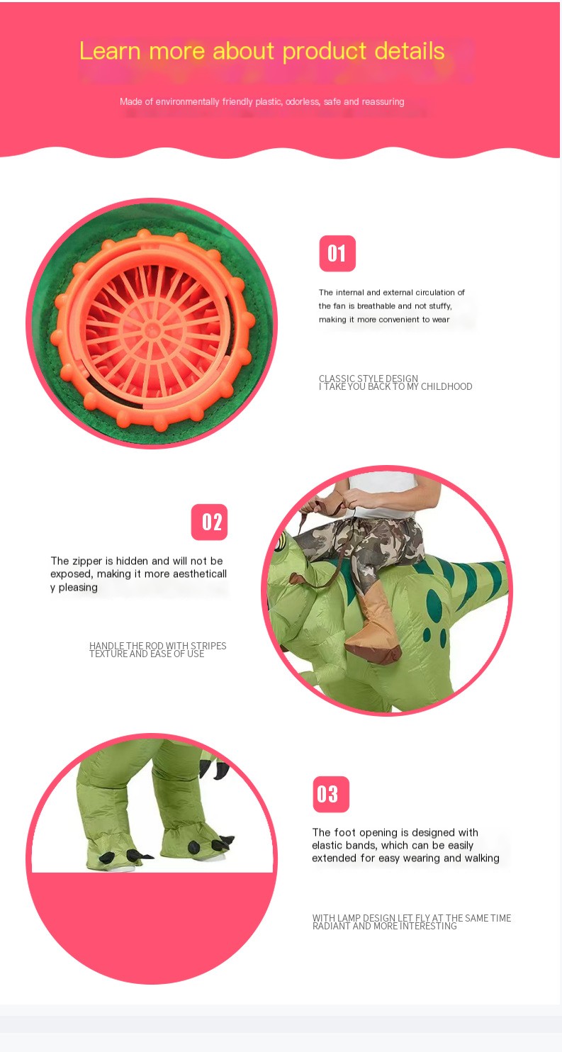 Funny Running Dragon Inflatable Suit