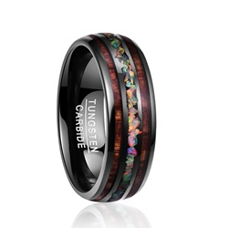 Black Tungsten Steel Ring Image 1