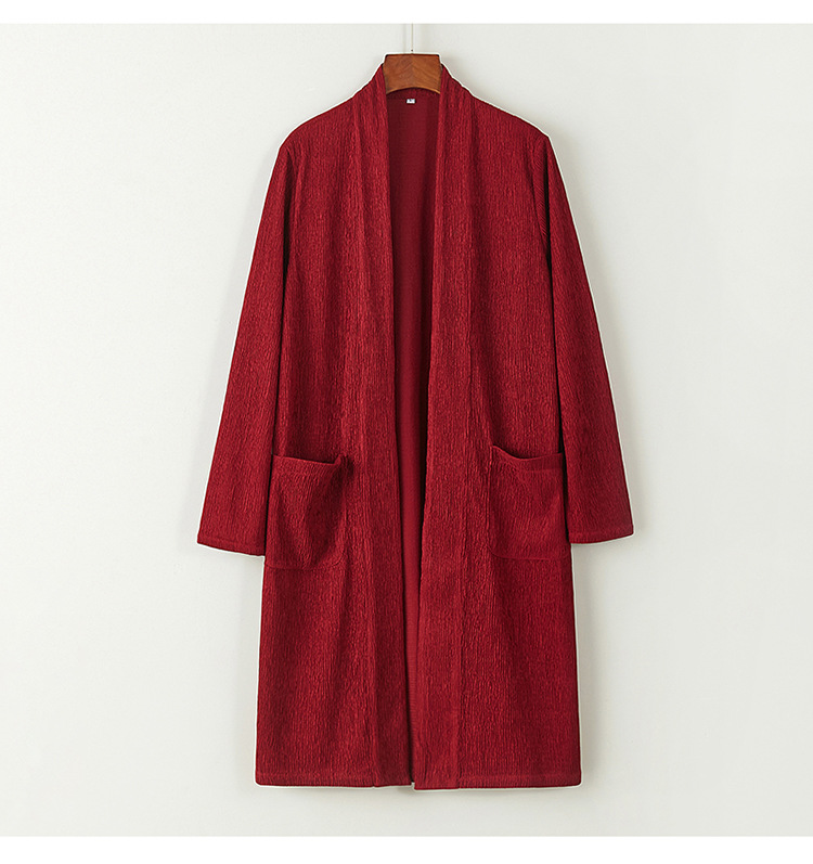 Cardigan Trench Coat Image 4