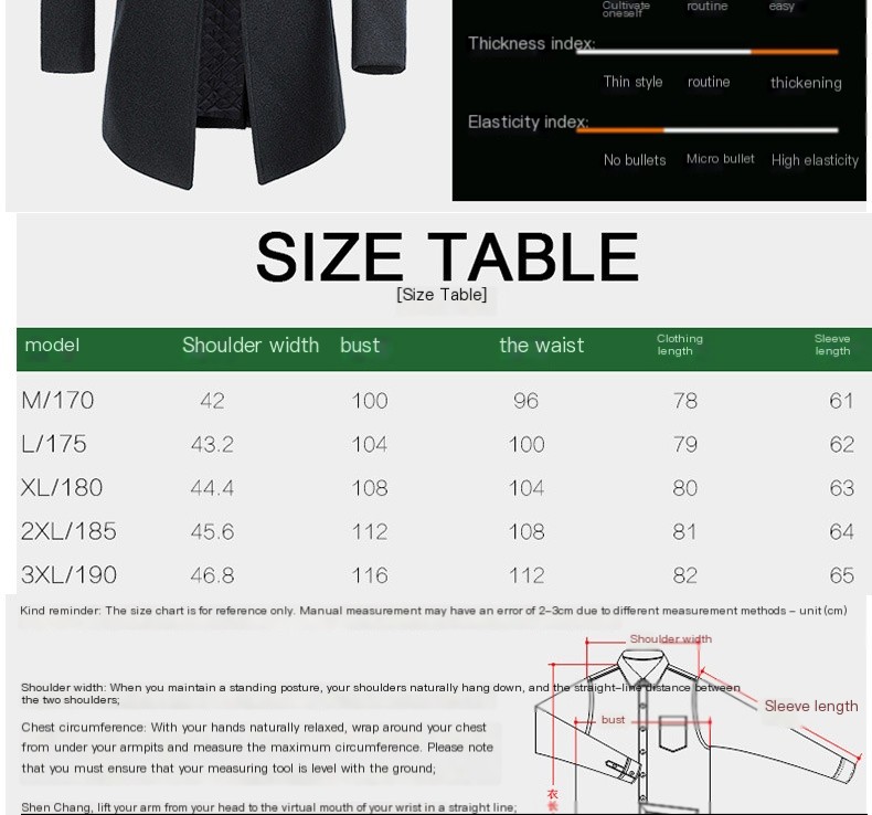 Men's Woolen Overcoat