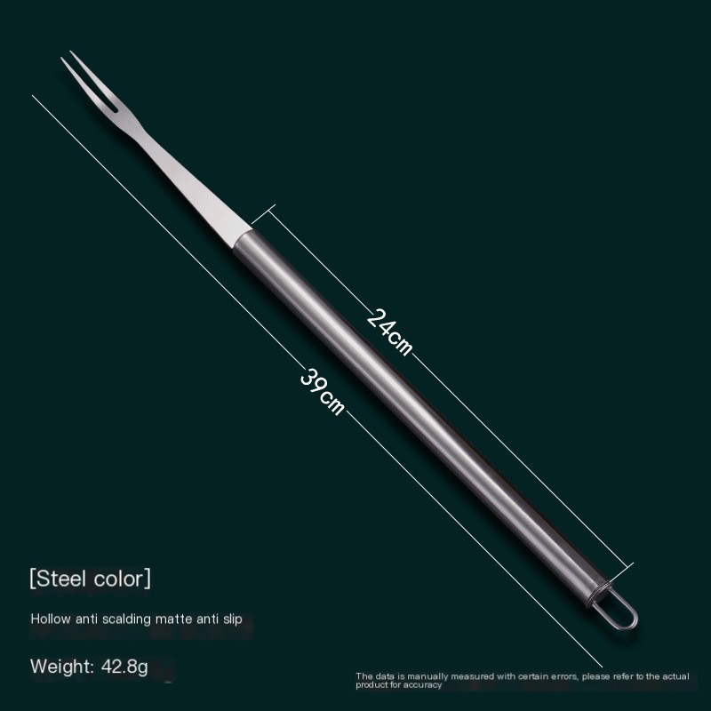 Tibetan Stainless Steel Lamb Knife and Fork Set 10