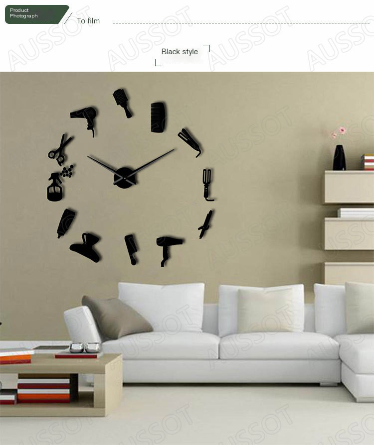 DIY Wall Clock - Silver