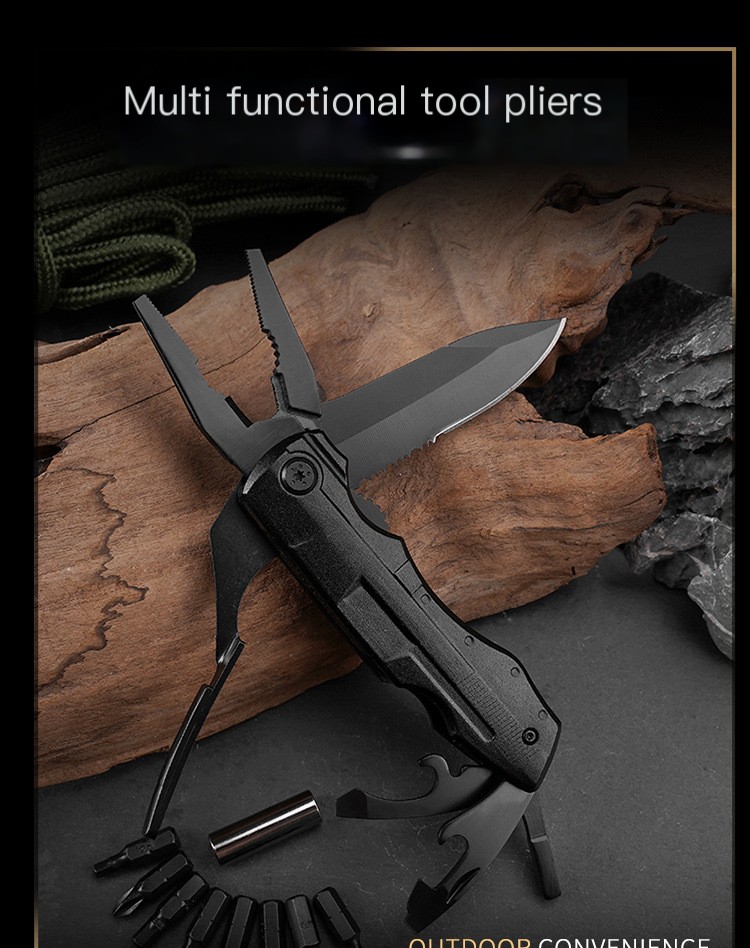 Multi-Functional Folding Tool Pliers Image 1