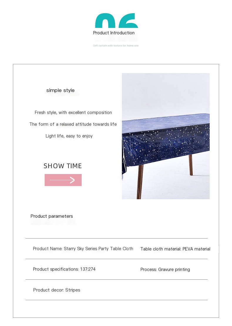 Starry Sky Tablecloth Image 9