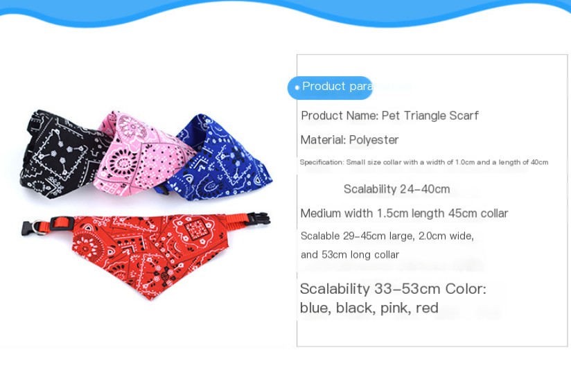 Dog Bandana Floral Design