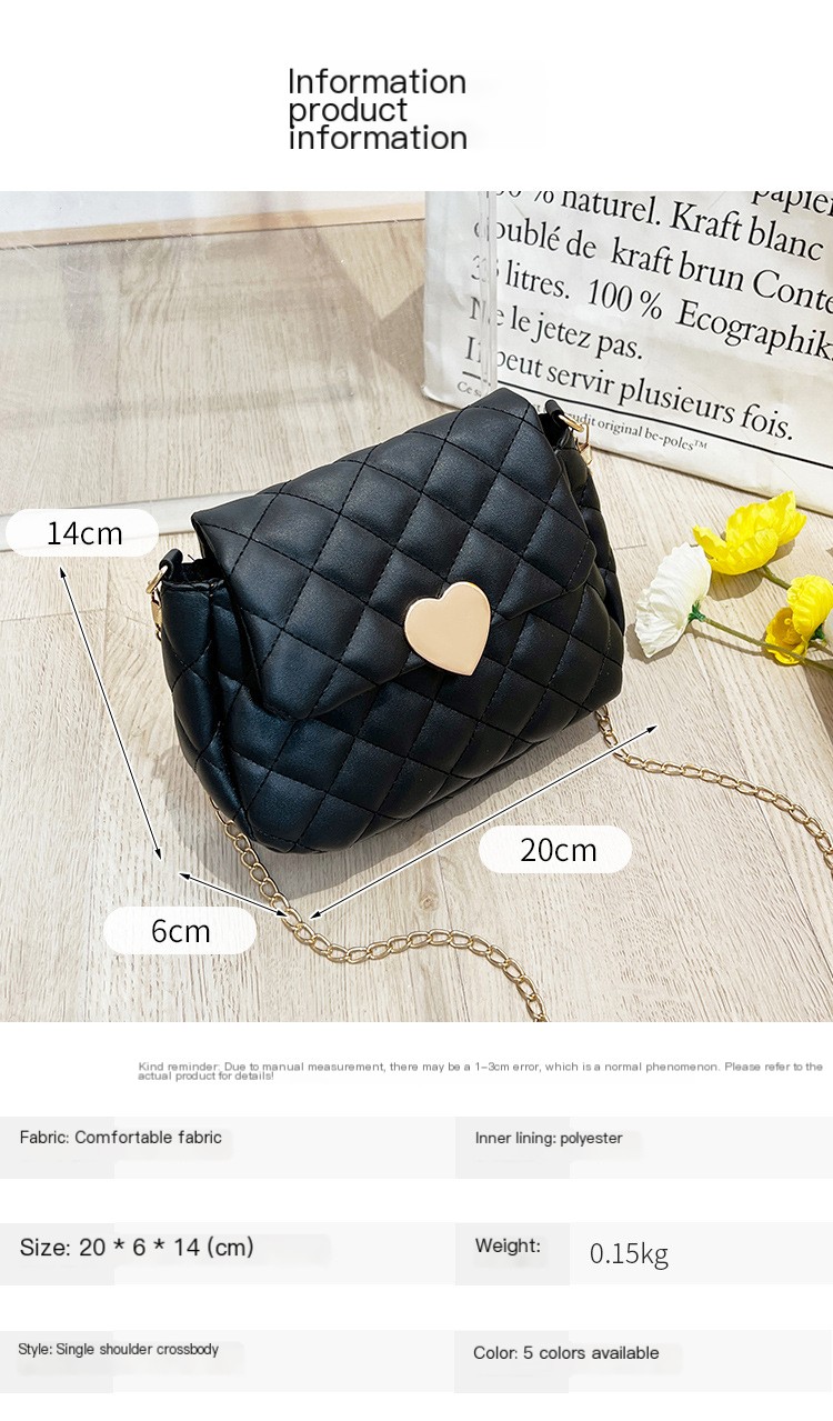 Heart-Shaped Embroidered Bag
