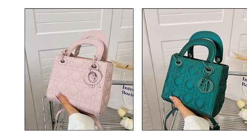 Handheld Lady Dior Bag in Green