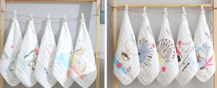 Toalha de Boca 100%Algodão 5 Peças