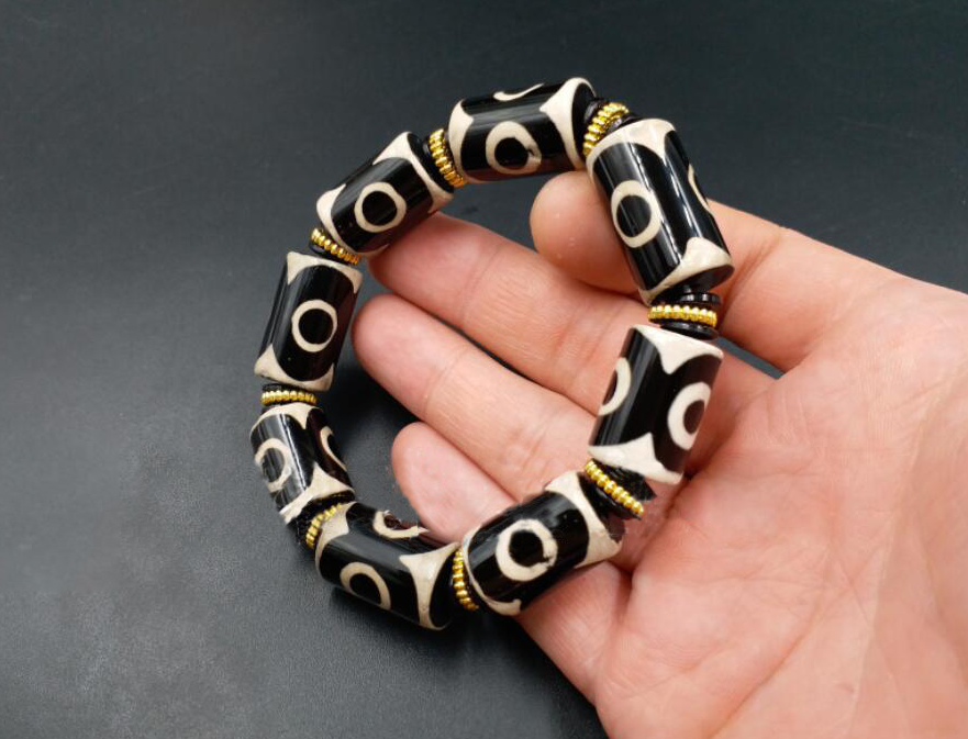 Natural Agate Bead Bracelet