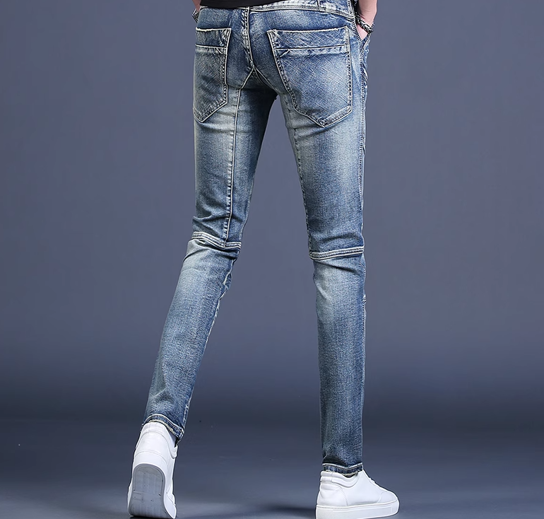 Men's Slim Stretch Stitching Jeans