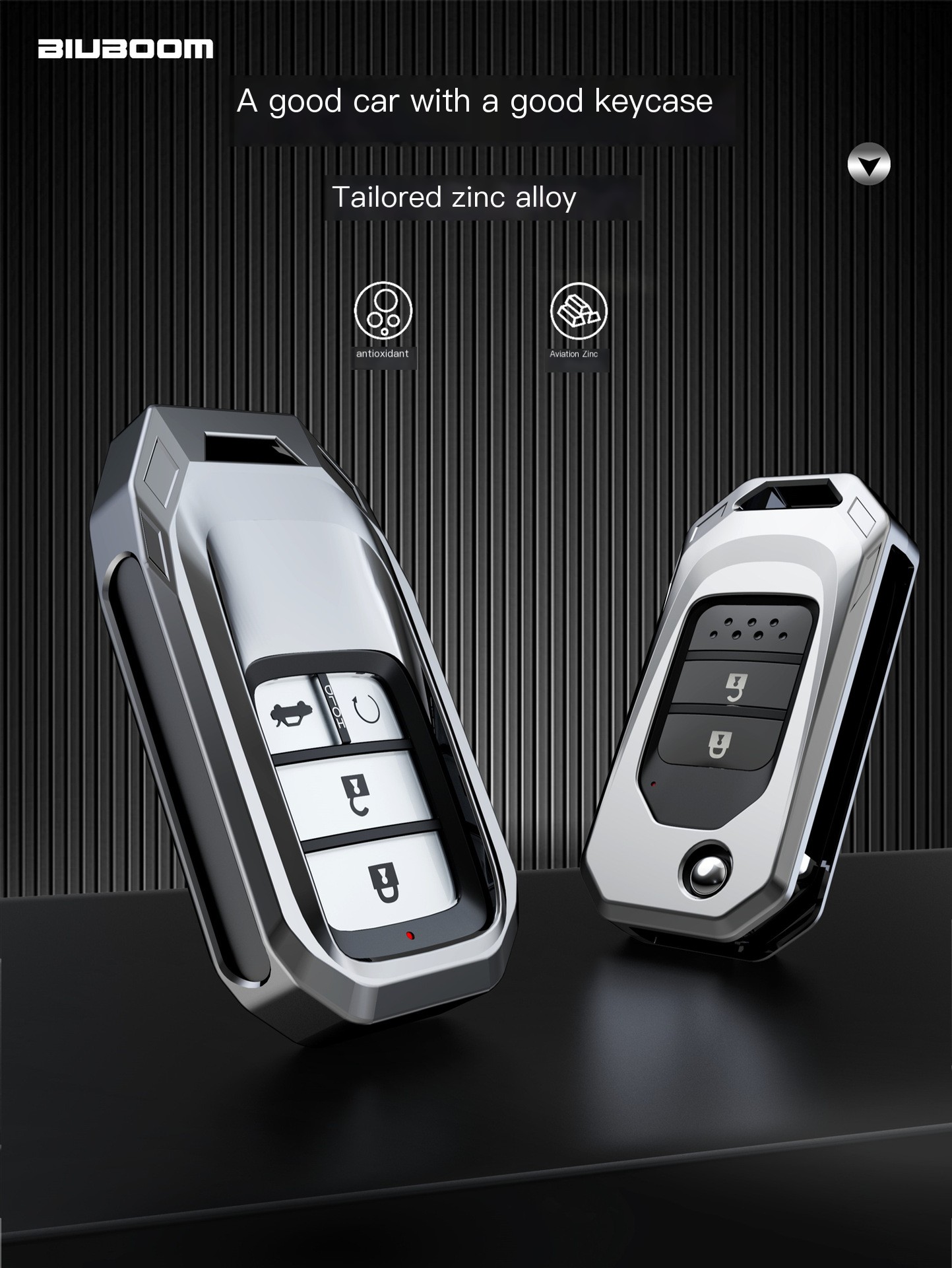 Temperament Silver Key Case