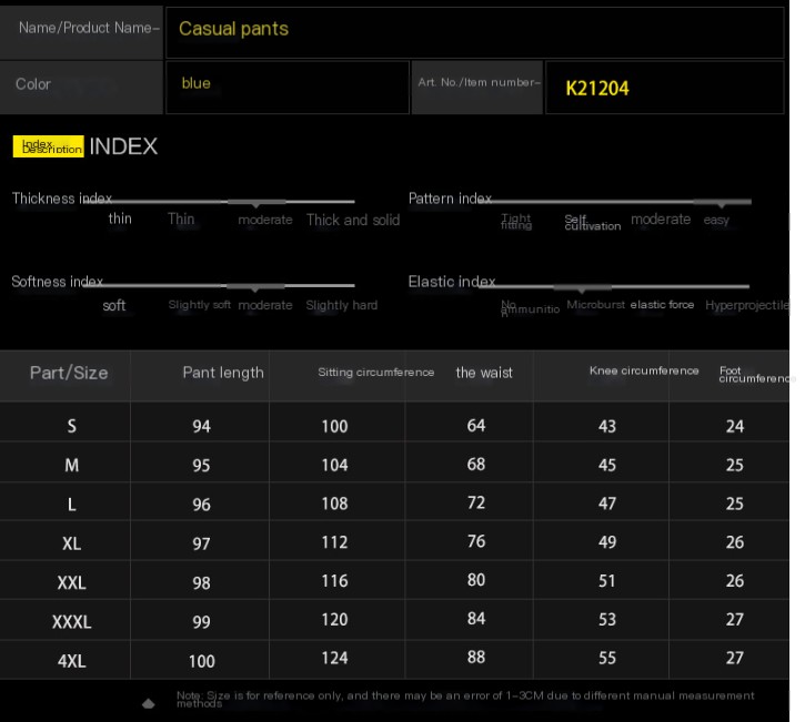 Laser Reflective Loose Pants