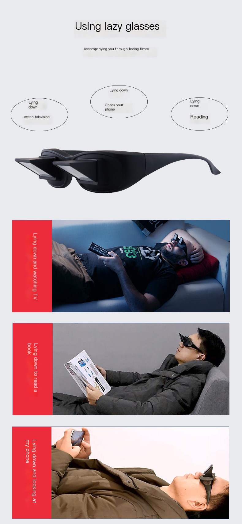 Ultra HD Lazy Glasses - Black In Frame