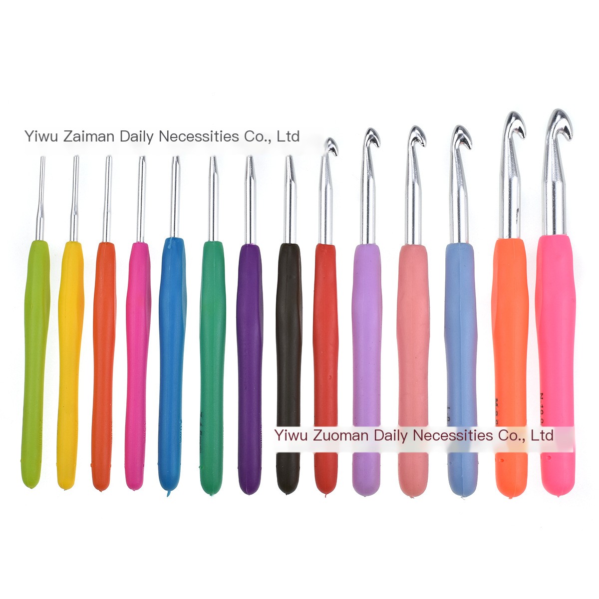 Colored Handle Crochet Hook Set Image 4