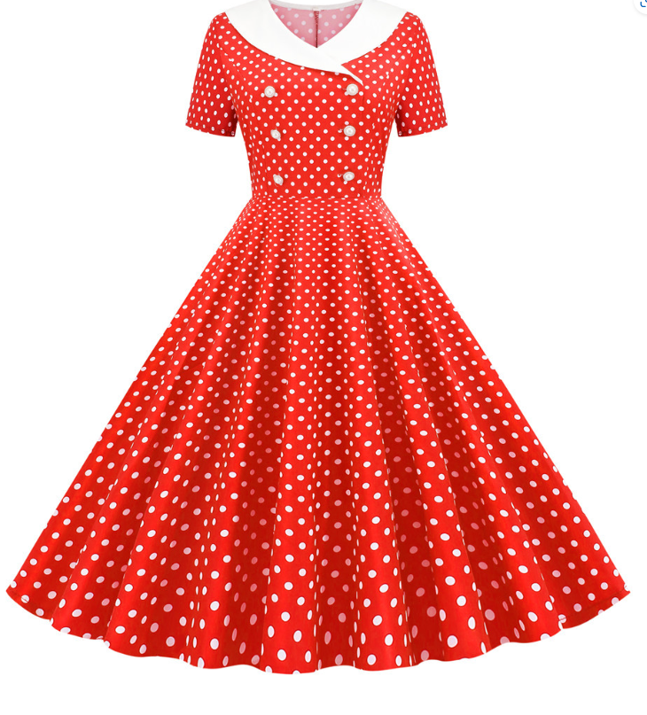 Polka Dot Dress Image 4
