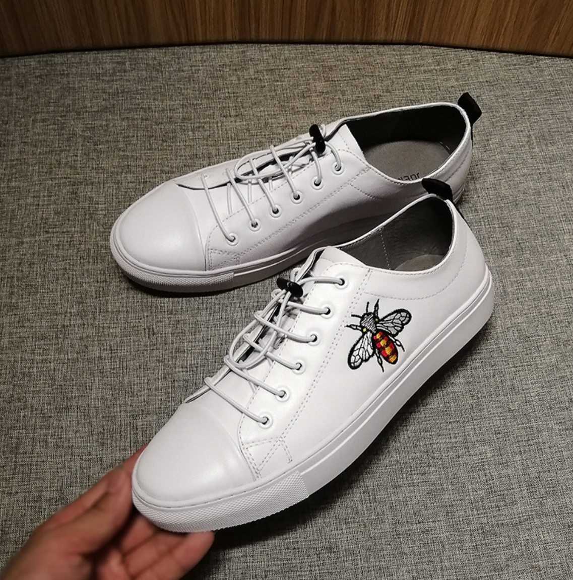 Bee Embroidered Casual Shoes Image 6
