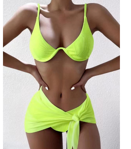 Ribbed High Cut Swim Set Image 2