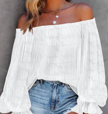 Off-shoulder blouse
