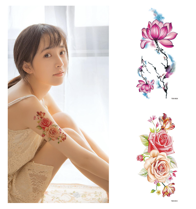 Flower Tattoo Sticker 2