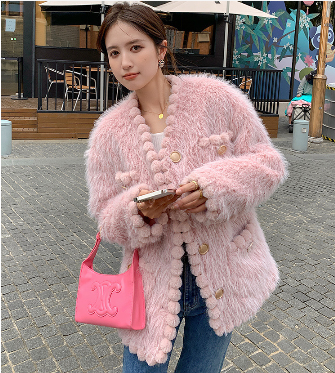 Spliced Plush Insulation Jacket Image 2
