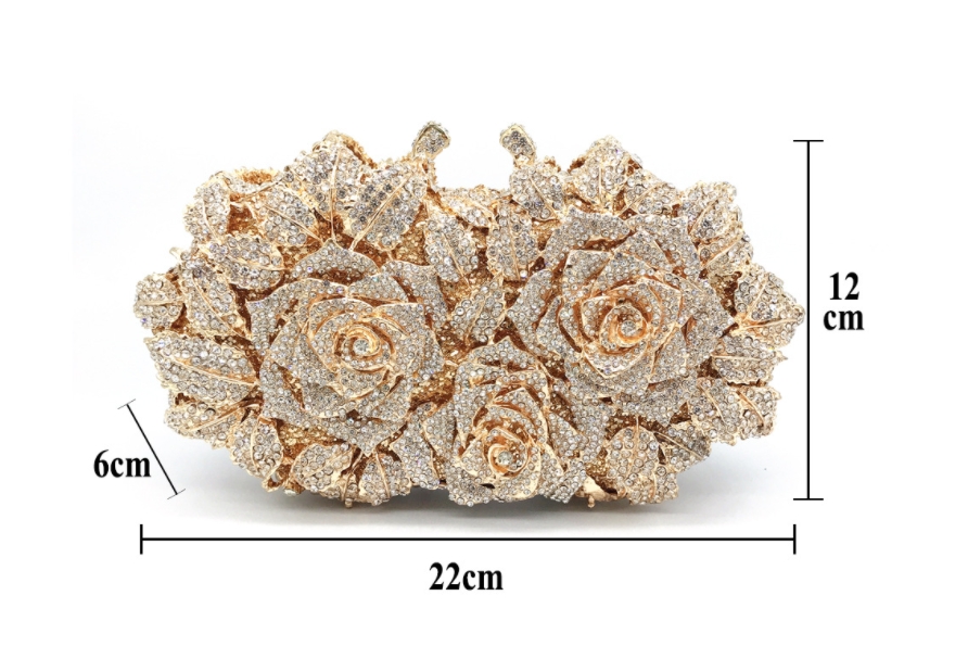 Women Rhinestones Clutch Bag