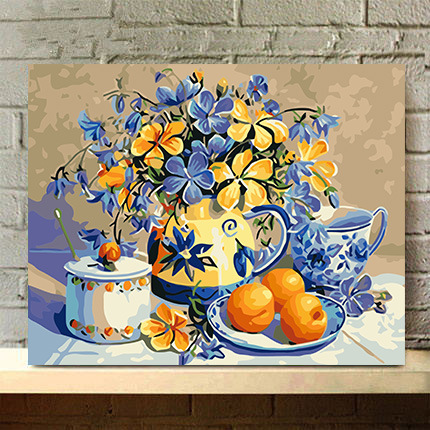 DIY Digital Oil Painting - Flower Pattern