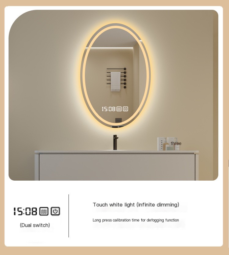 Oval Smart Mirror Design