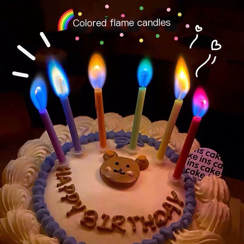 Colorful Flame Candle 1