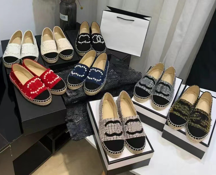 Color-Block Rope Edge Flat Shoes Image 6