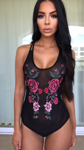 One-piece swimsuit front view