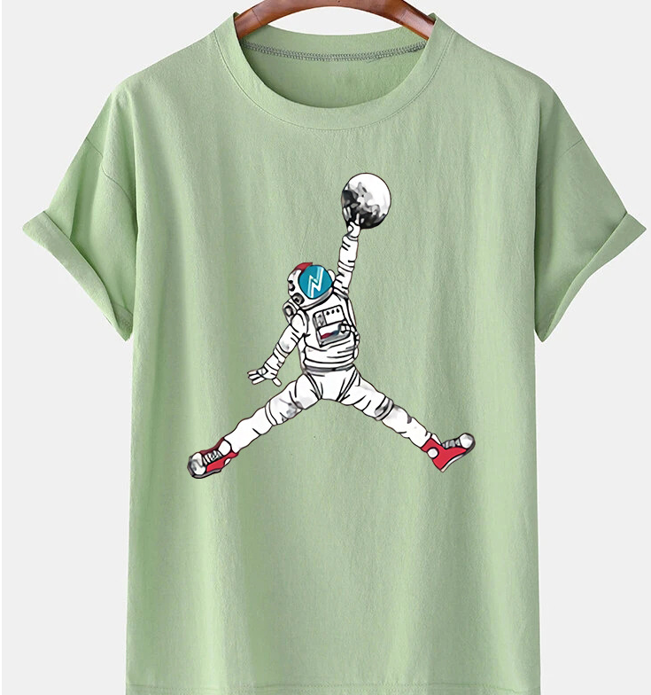 Hip Hop Astronaut Space Dunk T-Shirt Image 4