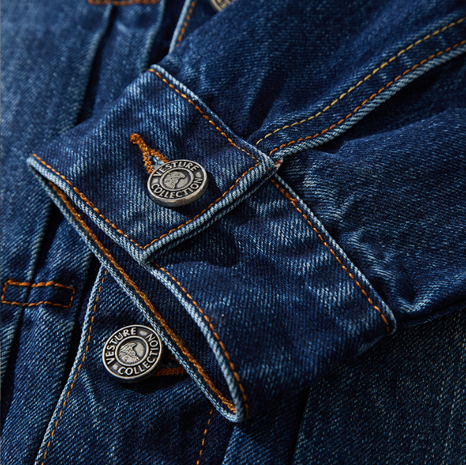 Red Tornado Denim Jacket Detail View 1