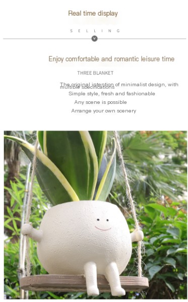 Small swing flower pot - Perfect gift idea
