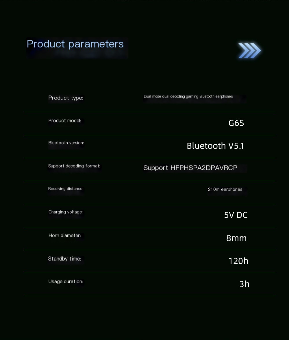 Bluetooth Headphones G6S