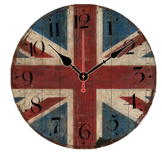 Wooden Wall Clock Image 1