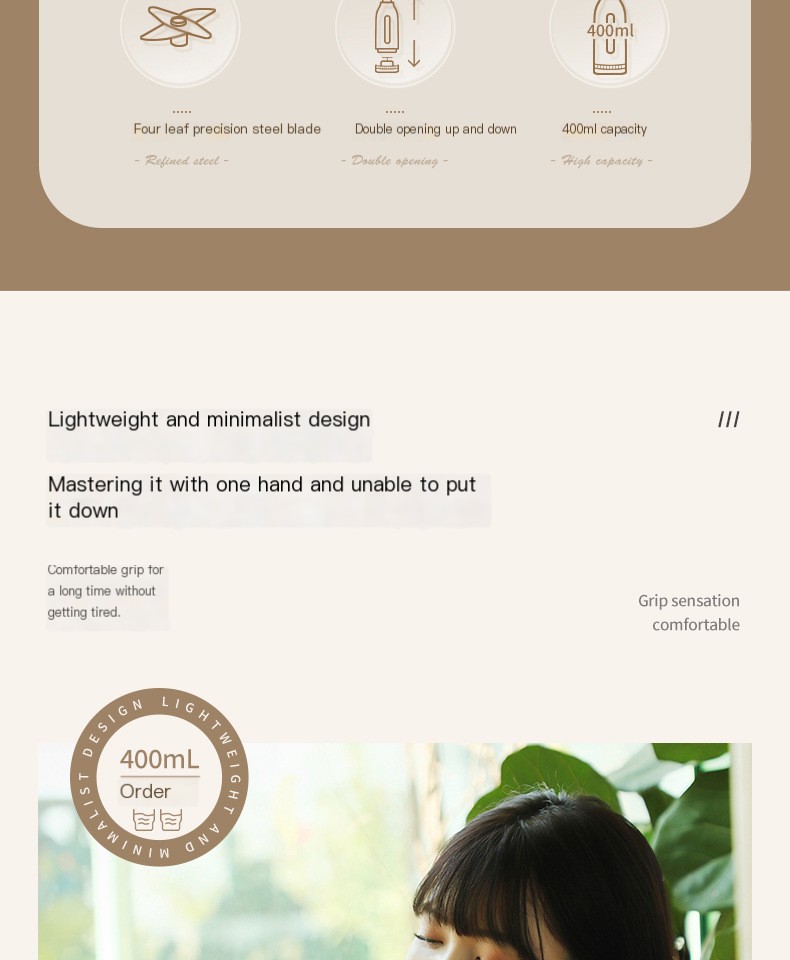 Portable juicer design