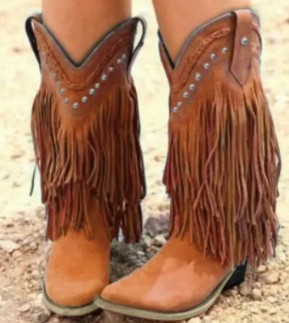Mid-calf Boots - Red